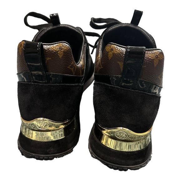 Louis Vuitton Run Away Sneaker size 39/8.5 Black Brown Gold LV Women’s shoe-Sold - Picture 6 of 16